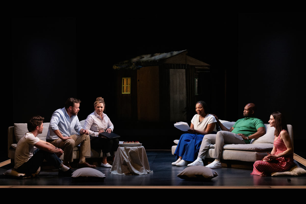 The cast of A Good House at Royal Court Theatre