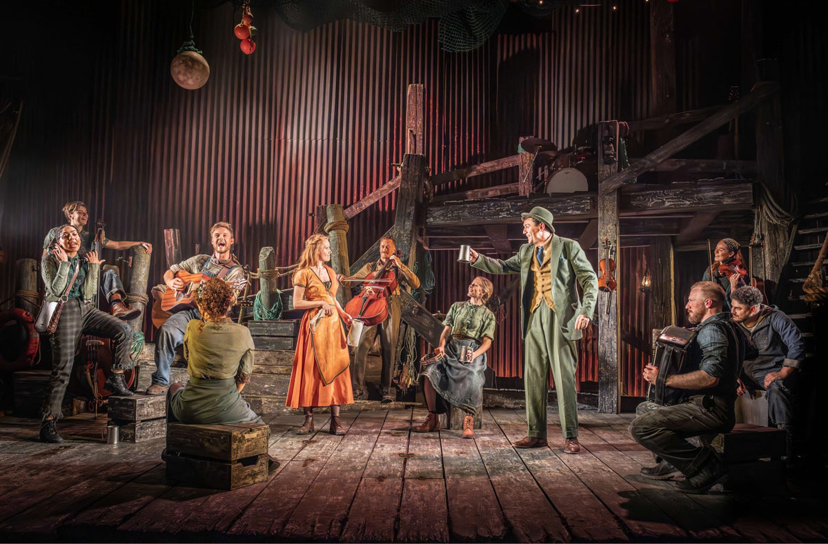 The cast of The Curious Case of Benjamin Button at the Ambassadors Theatre. Photography by Marc Brenner