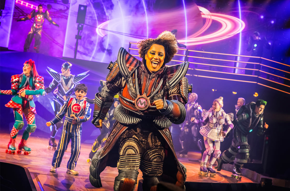 Jade Marvin (Momma) and the cast in Starlight Express (Photo Credit Pamela Raith)
