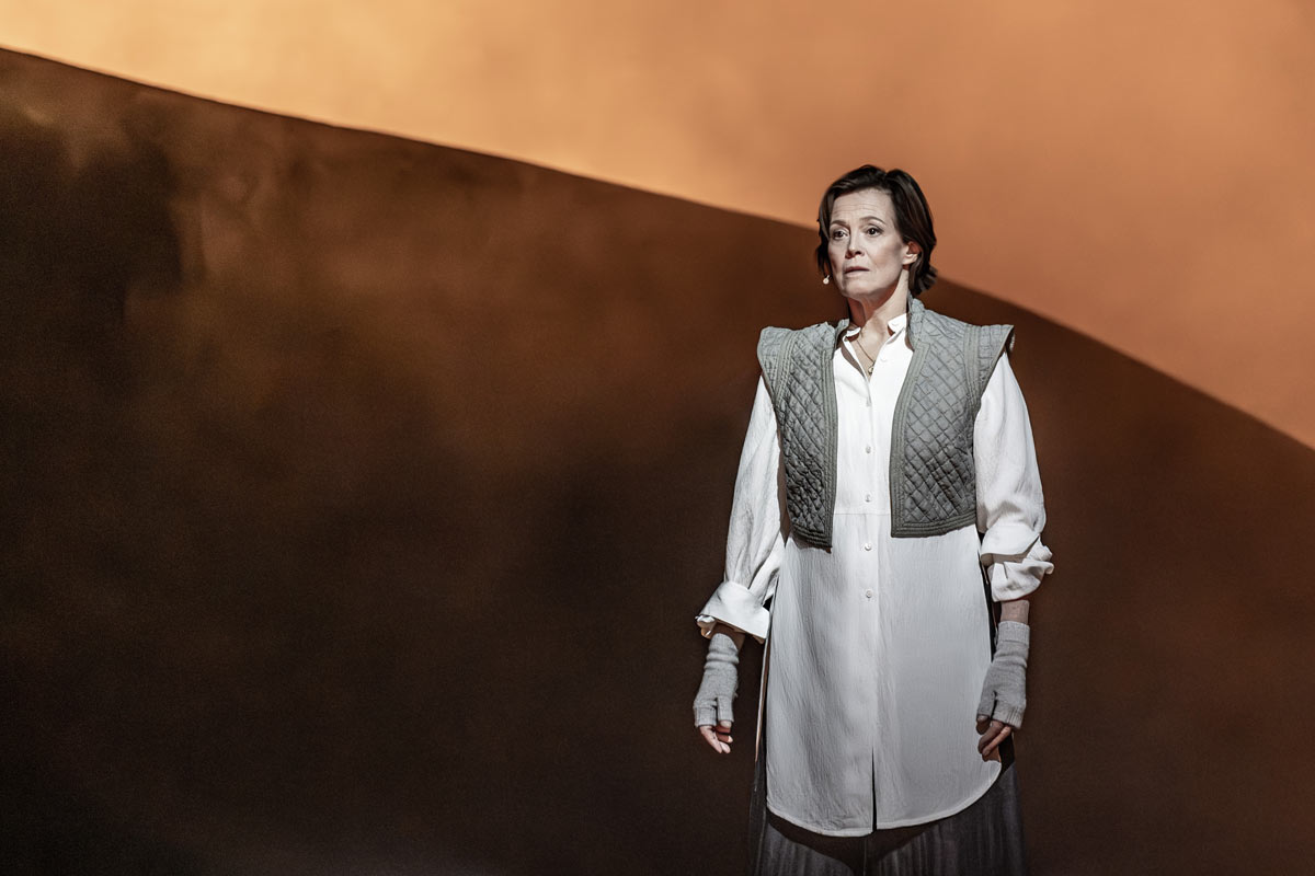 Sigourney Weaver (Prospero) in The Tempest at Theatre Royal Drury Lane. Credit - Marc Brenner